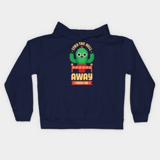 Cactus Practicing Social Distancing Kids Hoodie